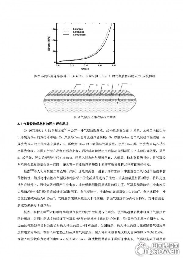 氣凝膠防爆性能機(jī)理研究進(jìn)展