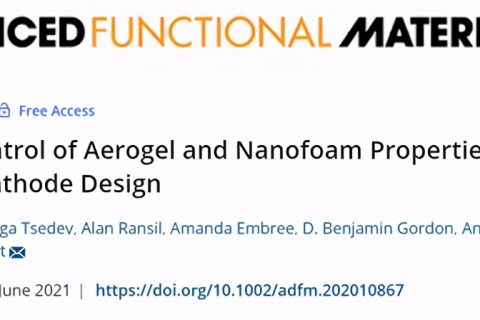 氣凝膠和納米泡沫性能遺傳控制，設計Ni-MnOx 陰極
