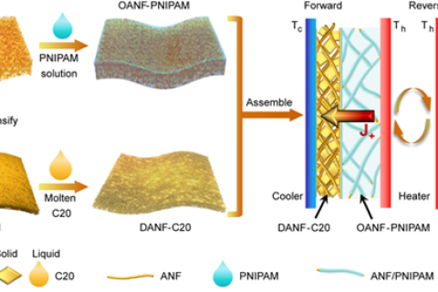蘇州納米所提出氣凝膠薄膜限域相變流體構筑柔性熱二極管策略